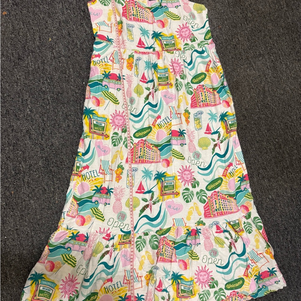 Jane and Delancey Colorful Tropical Print Maxi Dress - Picture 8 of 12